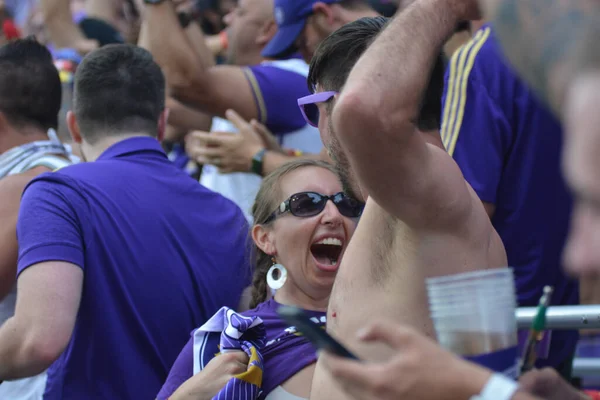 Orlando City Hostí Portland Timbers Stadionu Exploria Orlandu Floridě Dubna — Stock fotografie