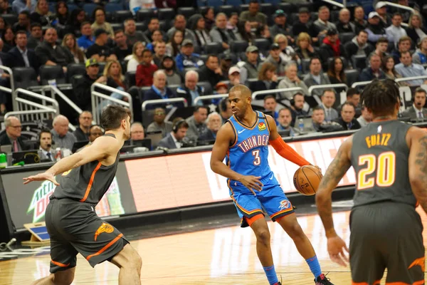 Orlando Magic Värd För Oklahoma Thunder Amway Center Orlando Florida — Stockfoto