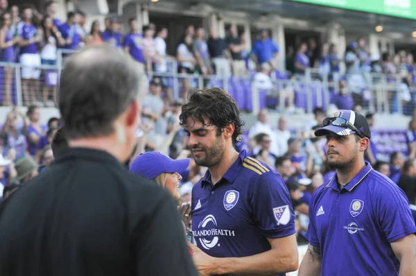 Orlando City Hostí Colorado Rapids Stadionu Orlando City Orlandu Floridě — Stock fotografie