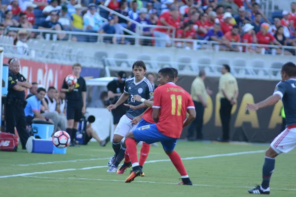 Costa Rica Affronte Paraguay Lors Centenario Copa America Camping World — Photo