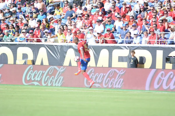 Kostaryka Twarz Paragwaj Podczas Copa America Centenario Camping World Stadium — Zdjęcie stockowe