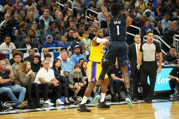 Orlando Magic Otthont Lakers Amway Center Orlando Forida Szerdán 2019 — Stock Fotó