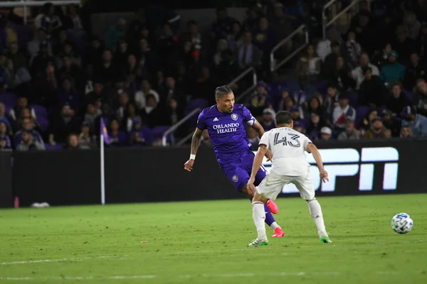 Orlando City Värd Real Salt Lake Exploria Stadium Lördag Februari — Stockfoto