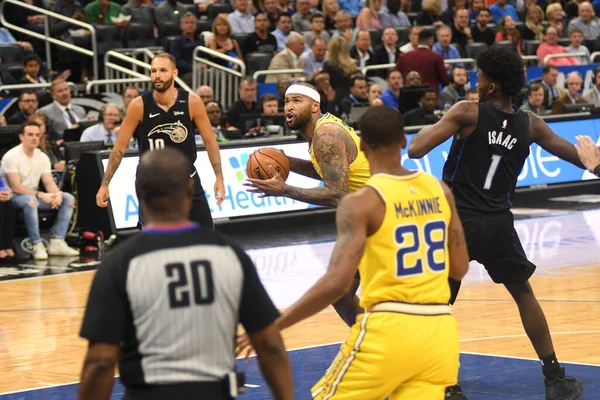 Orlando Magic Värd För Golden State Warriors Amway Center Orlando — Stockfoto