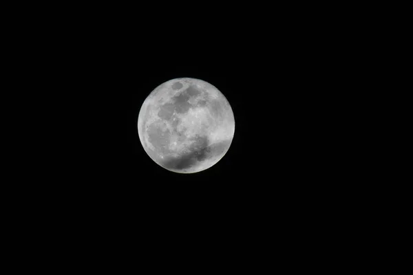 Prachtig Uitzicht Volle Maan Nachtelijke Hemel — Stockfoto