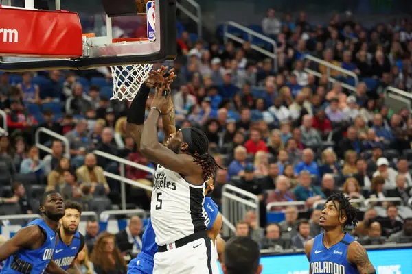 Orlando Magic Gastheer Van Clippers Het Amway Center Orlando Florida — Stockfoto