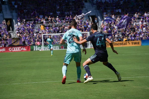 Orlando City Organiseert Vancouver Whitecaps Het Orlando City Stadium Zaterdag — Stockfoto