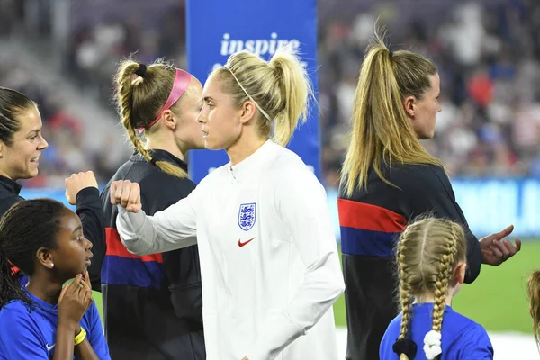 5 Mart 2020 'de Orlando Florida' daki Exploria Stadyumu 'nda düzenlenen 2020 SheBelieves Kupası' nda ABD - İngiltere Karşılaşması 