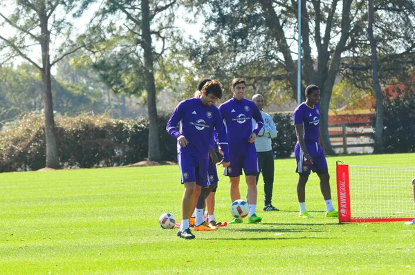 Orlando City Gospodarz Media Day Nad Jeziorem Sylvian Park Sanford — Zdjęcie stockowe