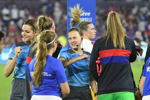 5 Mart 2020 'de Orlando Florida' daki Exploria Stadyumu 'nda düzenlenen 2020 SheBelieves Kupası' nda ABD - İngiltere Karşılaşması 