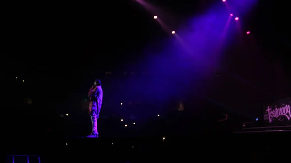 Sänger Usher Tritt Dezember 2015 Amway Center Orlando Florida Auf — Stockfoto