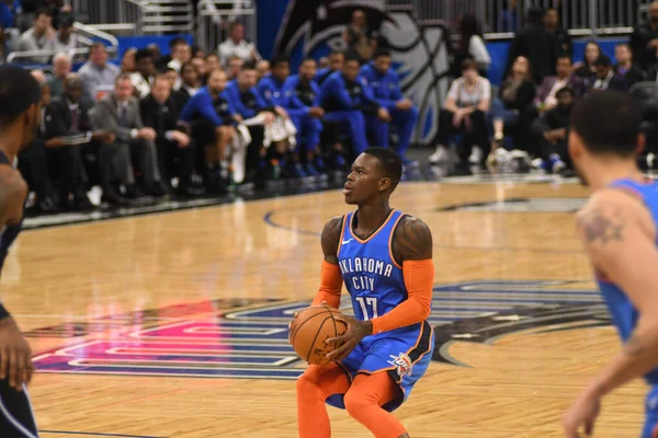 Orlando Magic Värd För Oklahomacity Thunder Amway Center Orlando Florida — Stockfoto