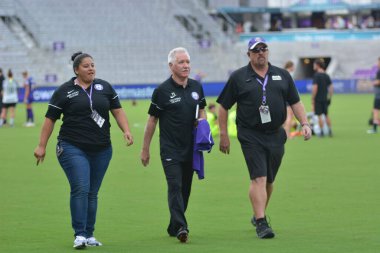 Orlando Pride 21 Temmuz 2018 'de Orlando Florida' daki Exploria Stadyumu 'nda Seattle Reign FC' ye ev sahipliği yapmaktadır. Fotoğraf: Marty Jean-Louis