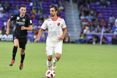 Flamengo Eintracht Frankfurt 'a karşı 12 Ocak 2019 Cumartesi günü Orlando City Stadyumu' nda. 