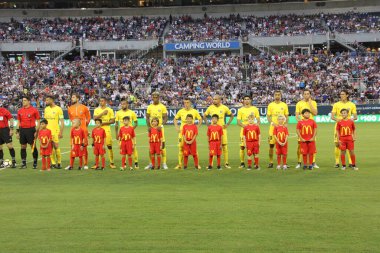 Paris Saint-Germain, Tottenham Hotspur 'a karşı 22 Temmuz 2017' de Orlando Florida 'daki Citrus Bowl' da.   