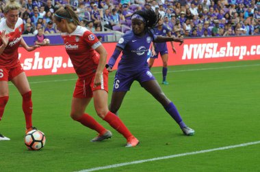 Orlando Pride 22 Nisan 2017 'de Orlando City Stadyumu' nda Washington Spirit 'e ev sahipliği yaptı..  