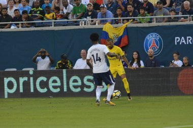 Paris Saint-Germain, Tottenham Hotspur 'a karşı 22 Temmuz 2017' de Orlando Florida 'daki Citrus Bowl' da. 