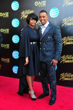 20 Şubat 2016 'da Las Vegas' taki Orleans Arena 'da düzenlenen 31. Yıldız Ödülleri sırasında kırmızı halı.