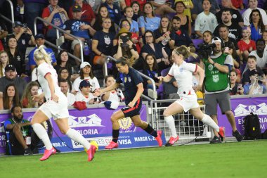 5 Mart 2020 'de Orlando Florida' daki Exploria Stadyumu 'nda düzenlenen 2020 SheBelieves Kupası' nda ABD - İngiltere Karşılaşması 