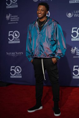 15 Ekim 2019 'da Nashville, Tennessee' deki Linbscome Üniversitesi 'nde verilen 50. GMA Dove Ödülleri sırasında kırmızı halı.