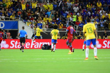 Brezilya, 8 Haziran 2016 tarihinde Orlando Florida 'daki Copa America Centenario' da Haiti ile karşılaştı..