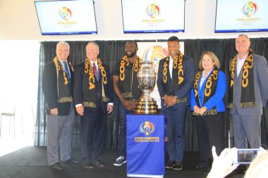 3 Mayıs 2016 tarihinde Orlando Florida 'daki Dünya Kampı Stadyumu' nda Copa Centenario için basın toplantısı düzenlendi..