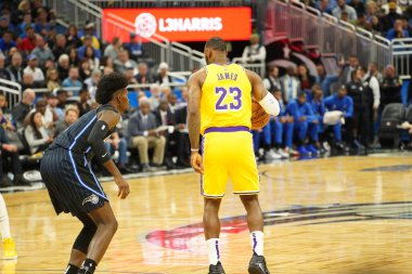 Orlando Magic 11 Aralık 2019 Çarşamba günü Orlando Forida 'daki Amway Center' da Los Angeles Lakers 'a ev sahipliği yaptı. Fotoğraf: Marty Jean-Louis