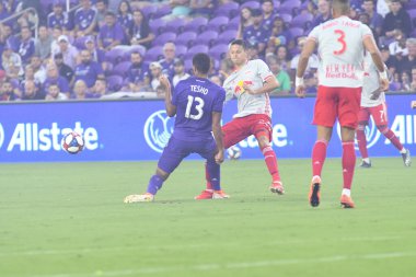 Orlando City 21 Temmuz 2019 tarihinde Florida, Orlando 'da Exploria Stadyumu' nda New York Red Bulls 'a ev sahipliği yaptı..