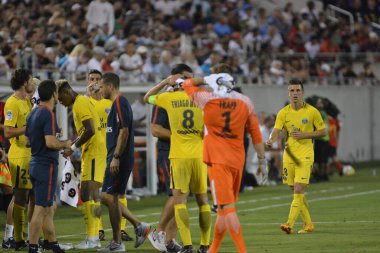 Paris Saint-Germain, Tottenham Hotspur 'a karşı 22 Temmuz 2017' de Orlando Florida 'daki Citrus Bowl' da.  