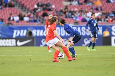 Japonya, İngiltere 'ye karşı Raymond James Stadyumu' nda 5 Mart 2019 'da Tampa Florida' da.