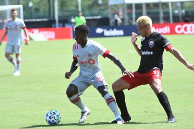 Toronto FC, 13 Temmuz 2020 tarihinde Orlando Florida 'daki ESPN Wild World of Sports' ta düzenlenen MLS Back Tournament sırasında D.C. United ile karşılaştı. Fotoğraf: Marty Jean-Louis
