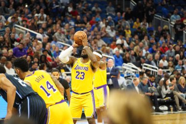Orlando Magic 11 Aralık 2019 Çarşamba günü Orlando Forida 'daki Amway Center' da Los Angeles Lakers 'a ev sahipliği yaptı. Fotoğraf: Marty Jean-Louis