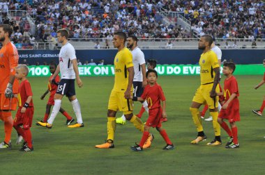 Paris Saint-Germain, Tottenham Hotspur 'a karşı 22 Temmuz 2017' de Orlando Florida 'daki Citrus Bowl' da.  