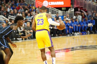 Orlando Magic 11 Aralık 2019 Çarşamba günü Orlando Forida 'daki Amway Center' da Los Angeles Lakers 'a ev sahipliği yaptı. Fotoğraf: Marty Jean-Louis