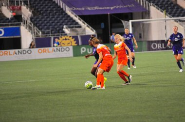Orlando Pride sunucusu Houston Dash 23 Haziran 2016 'da Orlando Florida' daki Dünya Kampı Stadyumu 'nda..
