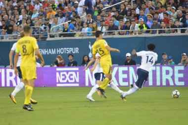Paris Saint-Germain, Tottenham Hotspur 'a karşı 22 Temmuz 2017' de Orlando Florida 'daki Citrus Bowl' da. 