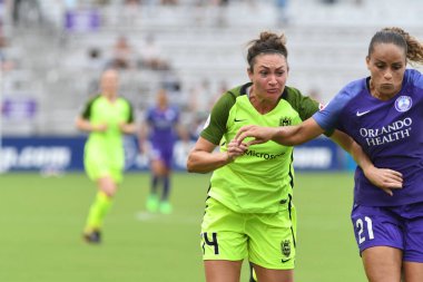Orlando Pride 21 Temmuz 2018 'de Orlando Florida' daki Exploria Stadyumu 'nda Seattle Reign FC' ye ev sahipliği yapmaktadır. Fotoğraf: Marty Jean-Louis