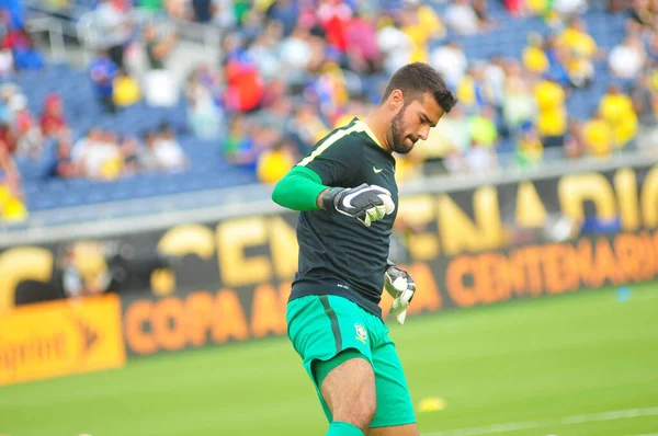 Brazil Face Haiti Copa America Centenario Orlando Florida Camping World — Stock Photo, Image