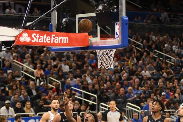 Orlando Magic Hospeda Philadelphia 76Ers Amway Center Orlando Florida Novembro — Fotografia de Stock