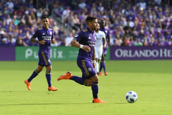 Orlando City Φιλοξενεί Portland Timbers Στο Exploria Stadium Στο Ορλάντο — Φωτογραφία Αρχείου