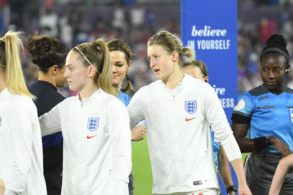 5 Mart 2020 'de Orlando Florida' daki Exploria Stadyumu 'nda düzenlenen 2020 SheBelieves Kupası' nda ABD - İngiltere Karşılaşması 