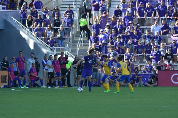 Orlando City Hostí Colorado Rapids Stadionu Orlando City Orlandu Floridě — Stock fotografie