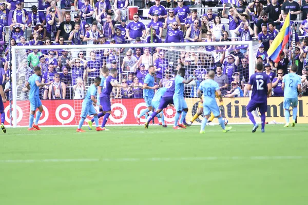 Orlando City Host New York City Orlando City Stadium Orlando - Stock-foto