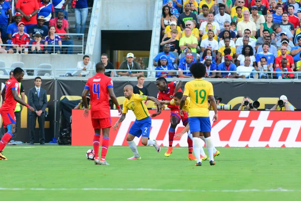 Brasil Enfrenta Haiti Durante Centenário Copa América Orlando Florida Camping — Fotografia de Stock