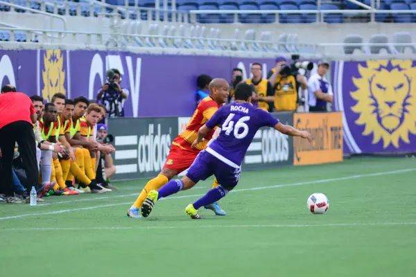 Orlando City Gastheer Van Het Fort Lauderdale Strikers Camping World — Stockfoto