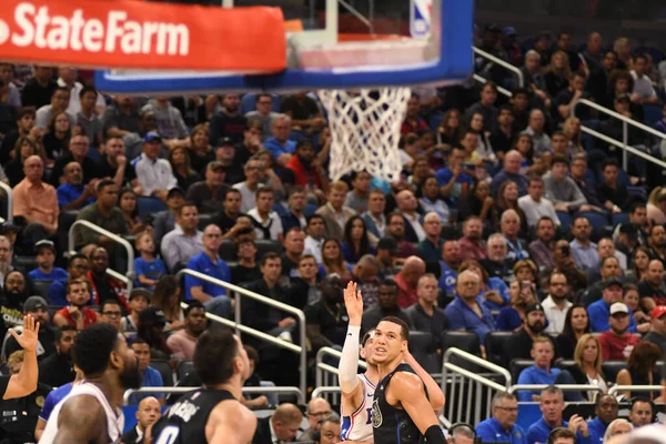 Orlando Magic Acogió Los Philadelphia 76Ers Amway Center Orlando Florida — Foto de Stock