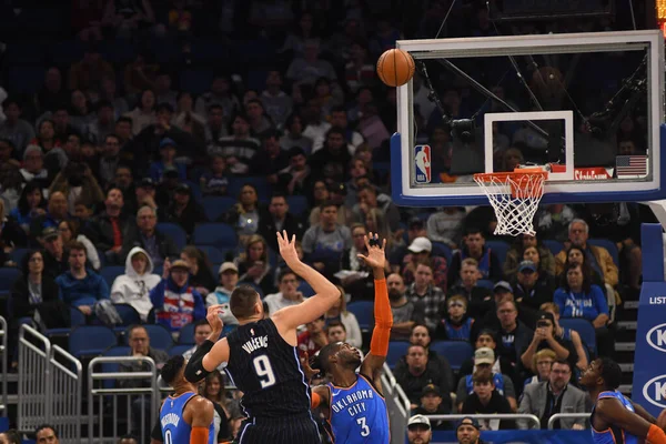 Orlando Magic Hostí Oklahomacity Thunder Amway Center Orlandu Floridě Ledna — Stock fotografie