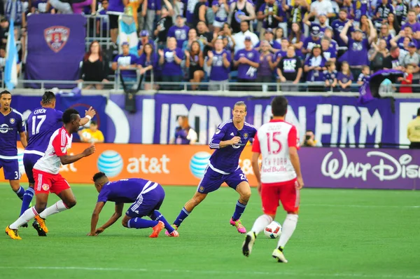 Orlando City Hospeda New York Red Bulls Camping World Stadium — Fotografia de Stock