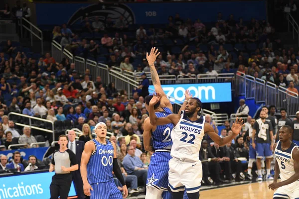 Orlando Magic Φιλοξενεί Minnesota Timberwolves Στο Amway Arena Στις Φεβρουαρίου — Φωτογραφία Αρχείου