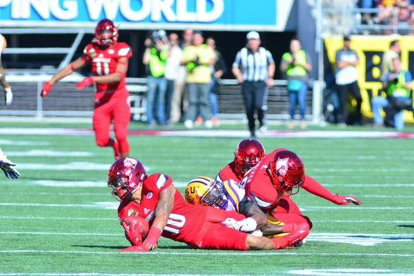 Lsu Szemben Louisville Citrus Bowl Camping World Stadium Orlando Florida — Stock Fotó